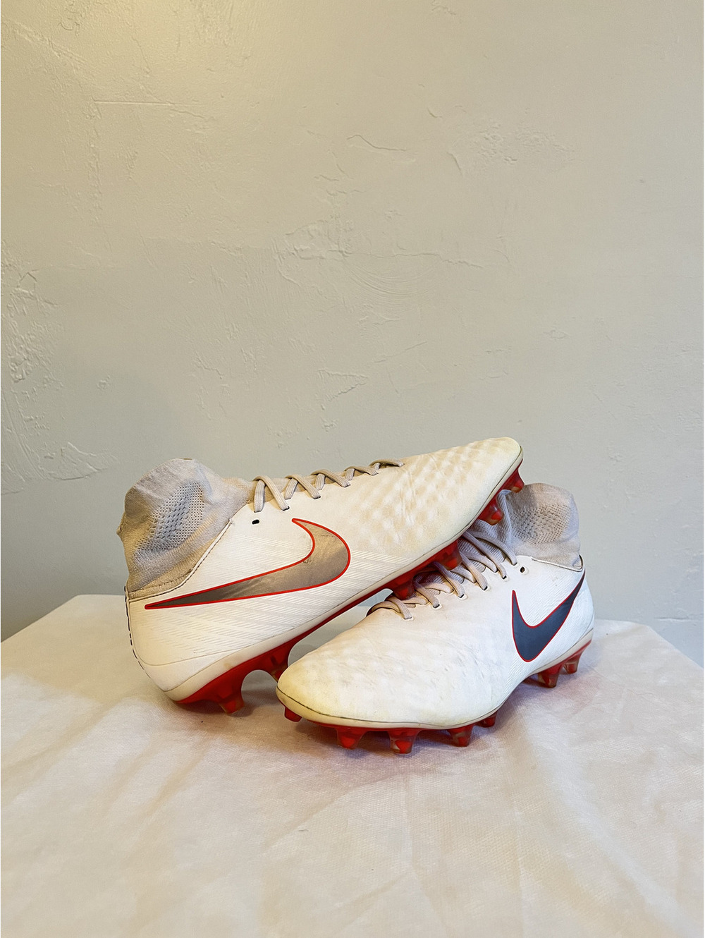 Nike Magista Orden II DF FG white/red Soccer Cleats US Size 9